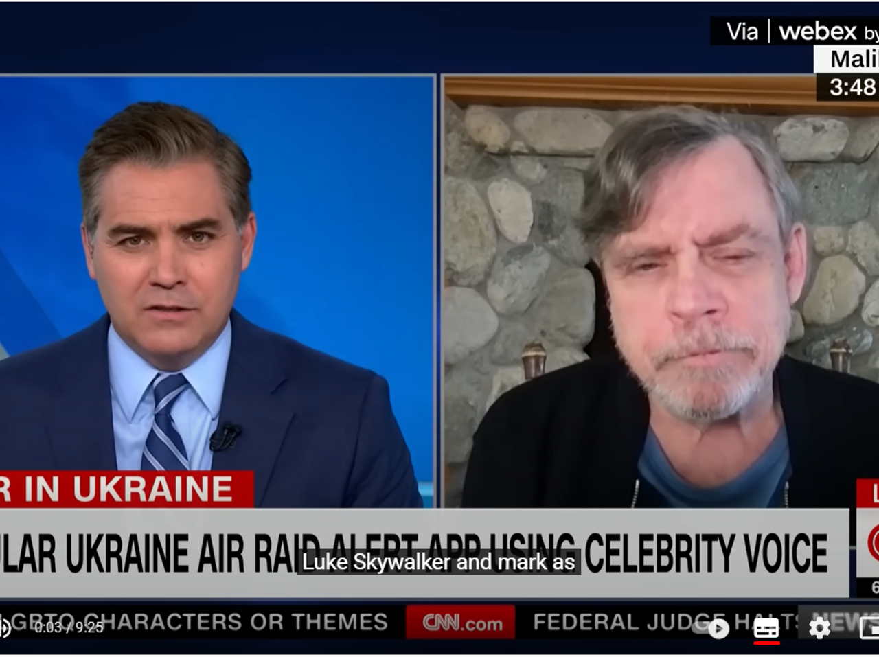 MARK HAMILL ให้สัมภาษณ์ CNN: "คุณไม่มีทางชนะสงครามได้หากไม่มีโดรน!"